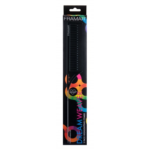 FRAMAR Set melírovacích hrebeňov Black 