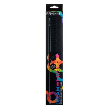 FRAMAR Set melírovacích hrebeňov Black 