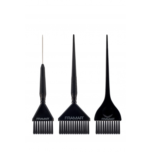 FRAMAR Sada troch štetcov na farbenie Family Pack Black