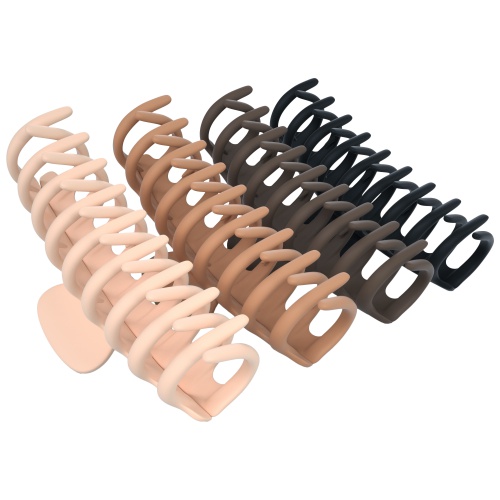 FRAMAR Velké štipce do vlasov Claw Clips Neutral
