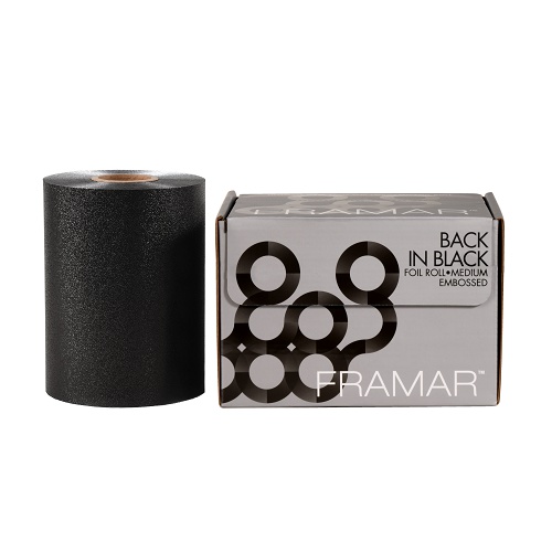 FRAMAR Textúrovaná fólia v roli Black