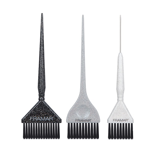 FRAMAR Sada troch štetcov na farbenie Family Pack Glitter